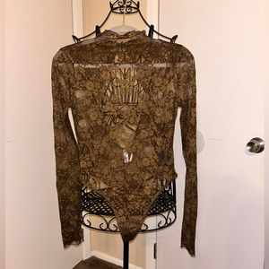 Out from Under Lace Thong Bodysuit